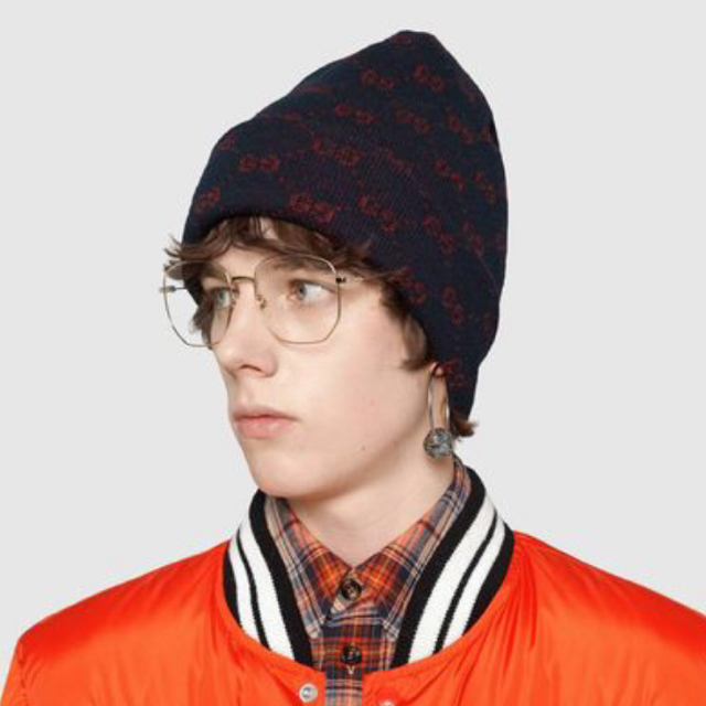 Gucci(グッチ)のGucci グッチ GG ニットキャップ　ニット帽 メンズの帽子(キャップ)の商品写真