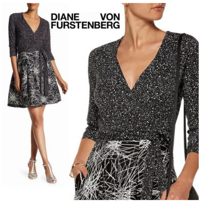 DIANE von FURSTENBERG * ジュエルラップワンピフレア - ひざ丈ワンピース