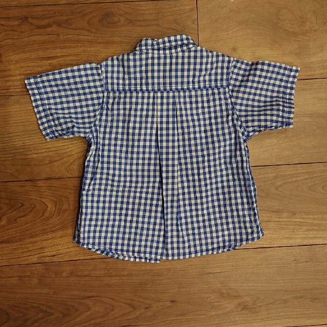 MUJI (無印良品)(ムジルシリョウヒン)の80cmギンガムチェックシャツ キッズ/ベビー/マタニティのベビー服(~85cm)(シャツ/カットソー)の商品写真