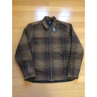 ステューシー(STUSSY)のSTUSSY Zip Up Plaid Ls Shirt Brown (シャツ)