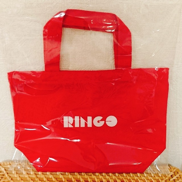 ちびらいちさん専用☆限定☆RINGO☆赤☆オリジナルトートバッグ レディースのバッグ(トートバッグ)の商品写真