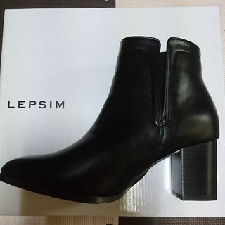 レプシィム(LEPSIM)の(あやちゃんさん専用)LEPSIM レプシィム ゴアヒールブーツ ブラック (ブーツ)