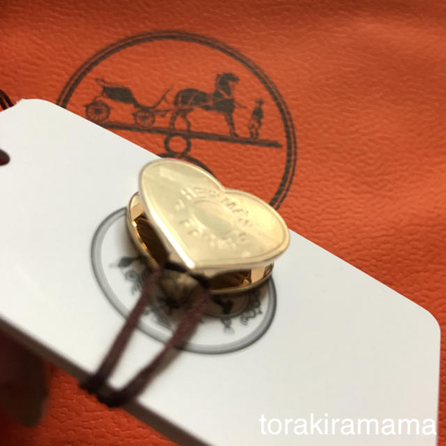 HERMÈS ツイリー リング ハート ミニ クー ゴールド 新品 タグ付き☆ HERMÈS ツイリー リング ハート ミニ クー ゴールド 新品 タグ付き☆