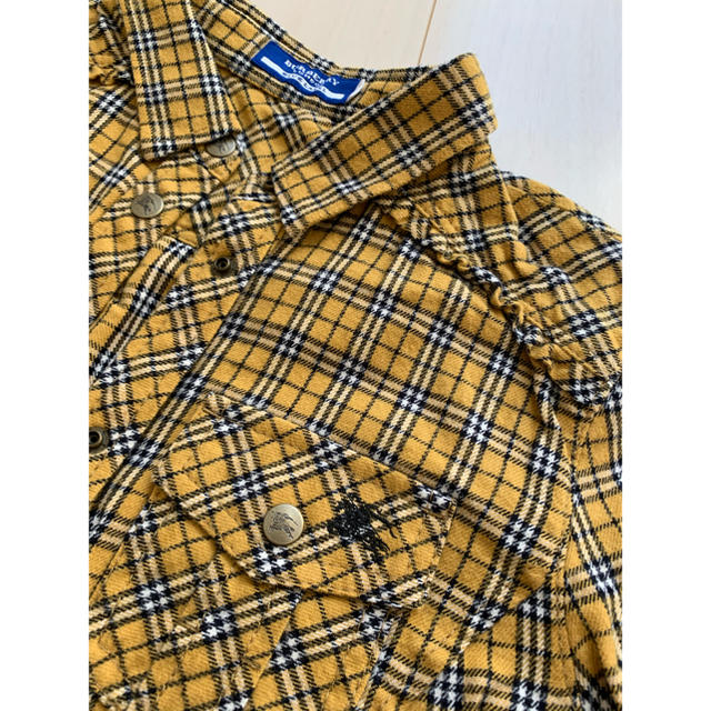 BURBERRY BLUE LABEL(バーバリーブルーレーベル)のバーバリー　ネルシャツ　マスタード レディースのトップス(シャツ/ブラウス(長袖/七分))の商品写真