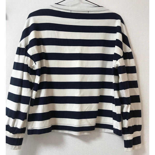 Dot&Stripes CHILDWOMAN(ドットアンドストライプスチャイルドウーマン)のドットアンドストライプス＊24/2太ボーダードロップパフＳ P.O レディースのトップス(Tシャツ(長袖/七分))の商品写真