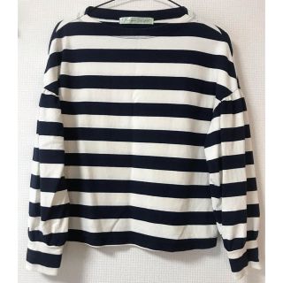 ドットアンドストライプスチャイルドウーマン(Dot&Stripes CHILDWOMAN)のドットアンドストライプス＊24/2太ボーダードロップパフＳ P.O(Tシャツ(長袖/七分))