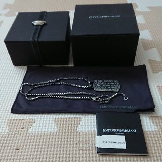 エンポリオアルマーニ(Emporio Armani)のｴﾝﾎﾟﾘｵｱﾙﾏｰﾆのネックレス☆激レア！未使用品☆(ネックレス)