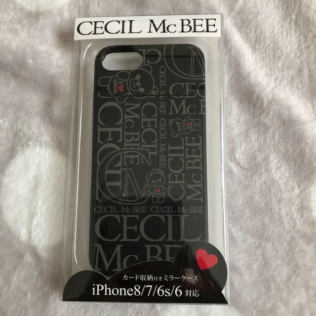 CECIL McBEE(セシルマクビー)のiPhone8/7/6s/6対応カード収納付きミラーケース スマホ/家電/カメラのスマホアクセサリー(iPhoneケース)の商品写真