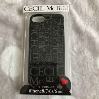 セシルマクビー(CECIL McBEE)のiPhone8/7/6s/6対応カード収納付きミラーケース(iPhoneケース)