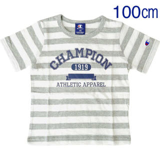 チャンピオン(Champion)の【新品未使用】Champion ボーダー 半袖Tシャツ 100(Tシャツ/カットソー)