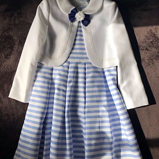 イオン(AEON)の小学校の入学式に！子供服フォーマル　リボン付き130(ドレス/フォーマル)