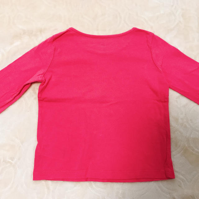 babyGAP(ベビーギャップ)のbaby GAP サイズ100 ピンク きつね 長袖 Tシャツ キッズ/ベビー/マタニティのキッズ服女の子用(90cm~)(Tシャツ/カットソー)の商品写真