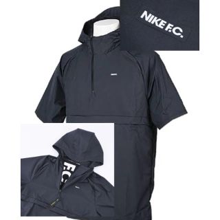 ナイキ(NIKE)のナイキ　FC  フーディジャケット　半袖　黒(ウェア)