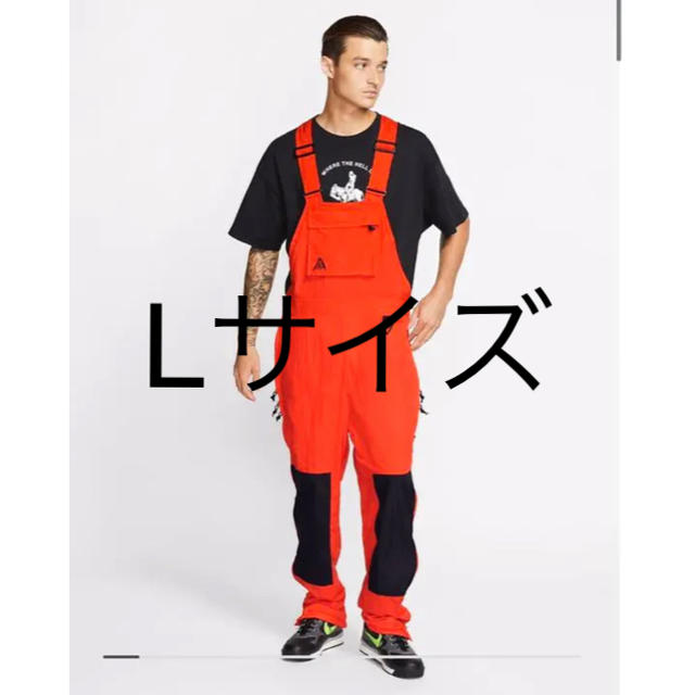 NIKE(ナイキ)のnike acg オーバーオール　赤　Lサイズ メンズのパンツ(サロペット/オーバーオール)の商品写真