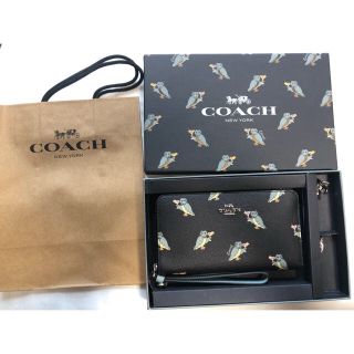 コーチ(COACH)の【セール中】コーチ COACH 長財布 PVC パーティー オウル チャーム付き(財布)