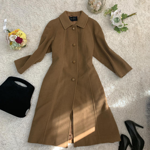 vestina キャメル カシミヤ ロングコート - ロングコート