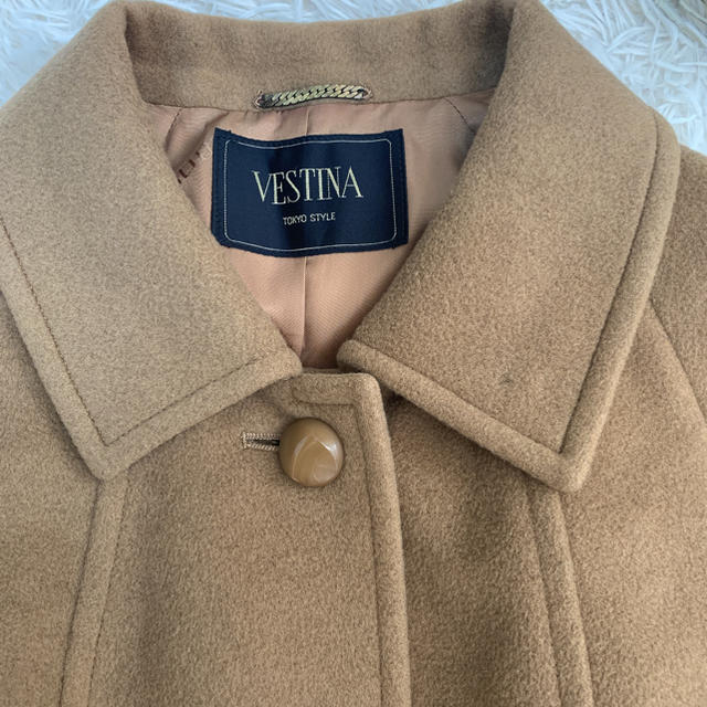 vestina キャメル カシミヤ ロングコート - ロングコート