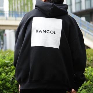 カンゴール(KANGOL)のKANGOL ビックシルエット パーカー 黒(パーカー)