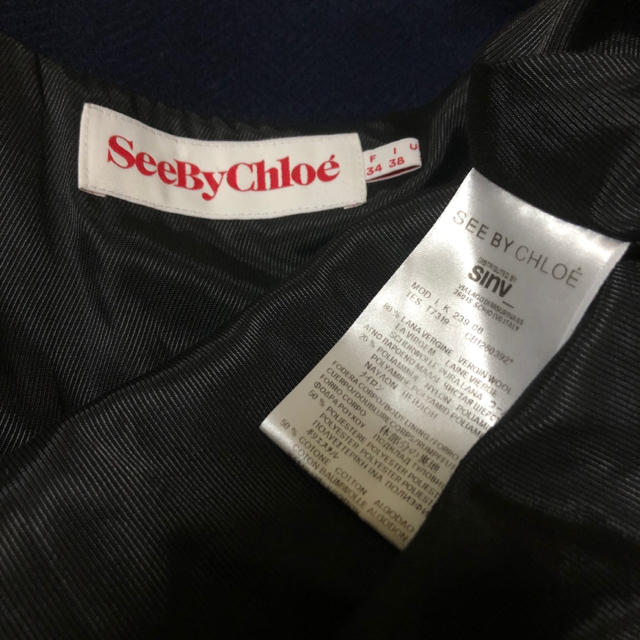 SEE BY CHLOE - シーバイクロエ ノーカラーコート【卒業式】【結婚式