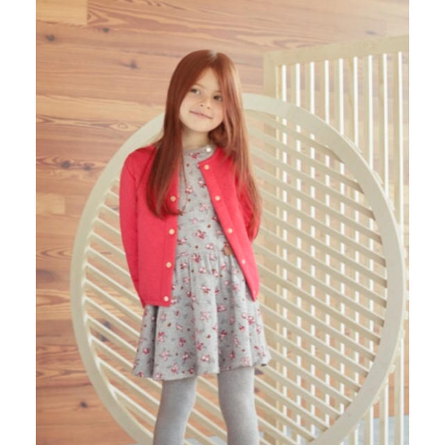 PETIT BATEAU(プチバトー)の【SALE】2019AW プチバトー ローズプリントワンピース 12ans キッズ/ベビー/マタニティのキッズ服女の子用(90cm~)(ワンピース)の商品写真