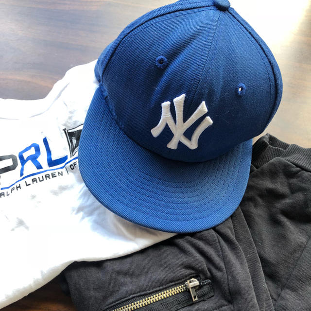 NEW ERA(ニューエラー)のニューエラキャップ   キッズ   ブルー キッズ/ベビー/マタニティのこども用ファッション小物(帽子)の商品写真