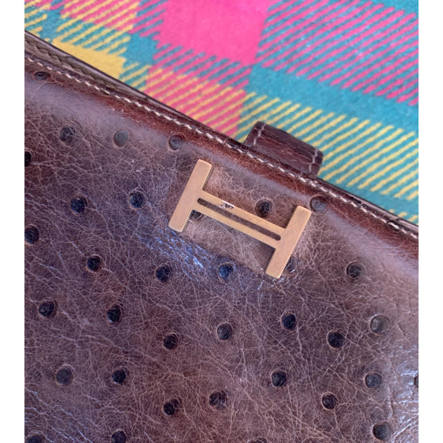 HERMES べアンスフレ オーストリッチ 長財布 - www.computation.ca