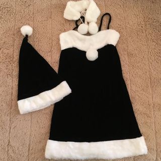 タグ付き★クリスマスコス★新品未使用★黒(ミニワンピース)