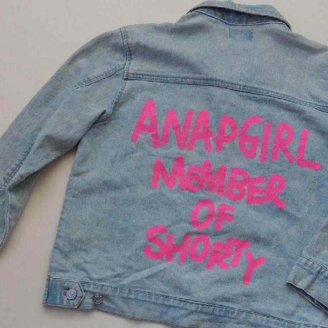 ANAP(アナップ)のANAP GIRL　130-140　Gジャン　デニムジャケット キッズ/ベビー/マタニティのキッズ服女の子用(90cm~)(ジャケット/上着)の商品写真