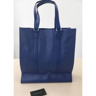 トリーバーチ(Tory Burch)のLONGCHAMP シンプルだけど素敵なブルーのトートバッグ ロンシャン (トートバッグ)