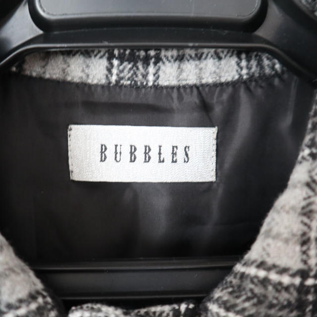 Bubbles(バブルス)のバブルス　黒✖️白チェックワンピース レディースのワンピース(ミニワンピース)の商品写真