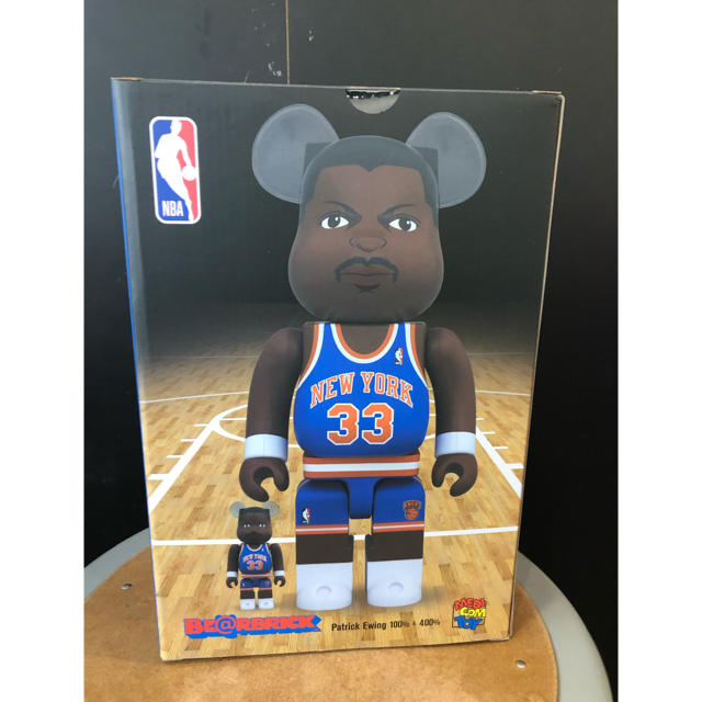 ベアブリック/400%/ユーイング/限定/NBA/100%/ニックス/美品/箱付