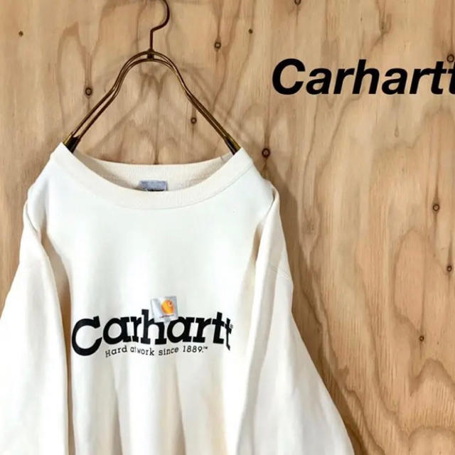 Carhartt カーハート ビッグロゴ  スウェット オフホワイト