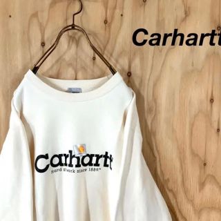 カーハート(carhartt)の古着 Carhartt カーハート ビッグロゴ  スウェット オフホワイト(スウェット)