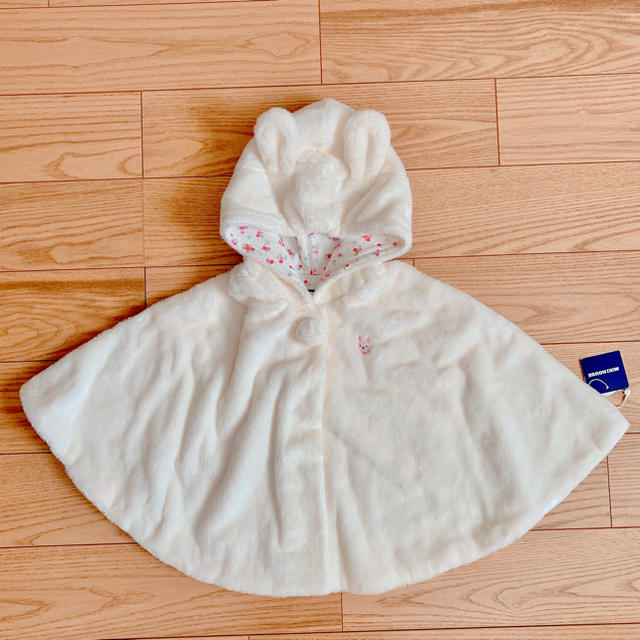 mikihouse(ミキハウス)のミキハウス　マント、ケープ キッズ/ベビー/マタニティのベビー服(~85cm)(ジャケット/コート)の商品写真