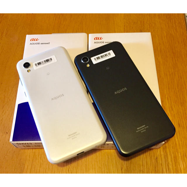 AQUOS(アクオス)の✨未使用✨AQUOS sense２【SIMロック解除済み】2台‼️ スマホ/家電/カメラのスマートフォン/携帯電話(スマートフォン本体)の商品写真