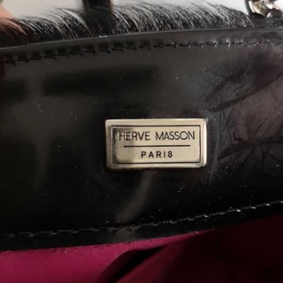 HERVE MASSON Paris エルベマッソン ハラコ チェーンバッグ