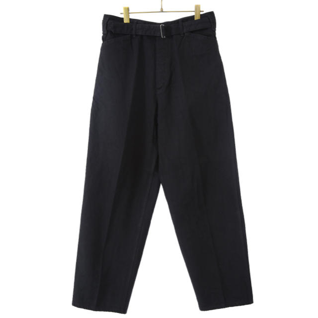 comoli ベルベットデニムパンツ ブラック comoli ベルベットデニムパンツ ブラック