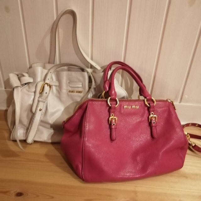 セット割】広告掲載MIUMIU(ミュウミュウ)バッグ&シューズ40(25cm
