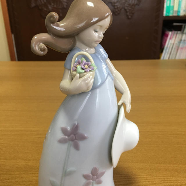 リヤドロ 陶器 帽子 花籠 女の子 Liadro リアドロの通販 by