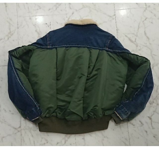 sacai - sacai 18aw ボンバージャケット MA1 デニム ドッキング sacai - sacai 18aw ボンバージャケット MA1 デニム ドッキング