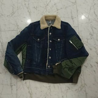 在庫大量 SACAI サカイ ボンバーデニムジャケット 定価99, レディース