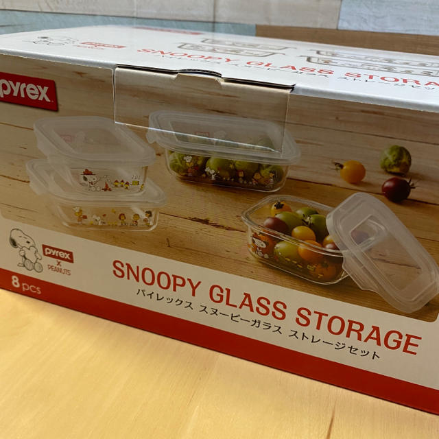 Pyrex - パイレックス スヌーピー SNOOPY ガラス ストレージ セット 8PCの通販 by ゆいぴー(即購入大丈夫です♪