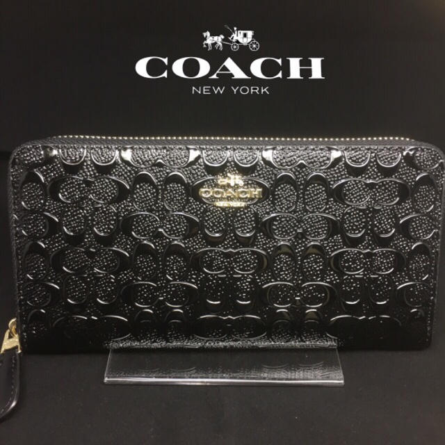 COACH(コーチ)のプレゼントにも❤️新品コーチ正規品ミニシグ ラウンドファスナー長財布 レディースのファッション小物(財布)の商品写真