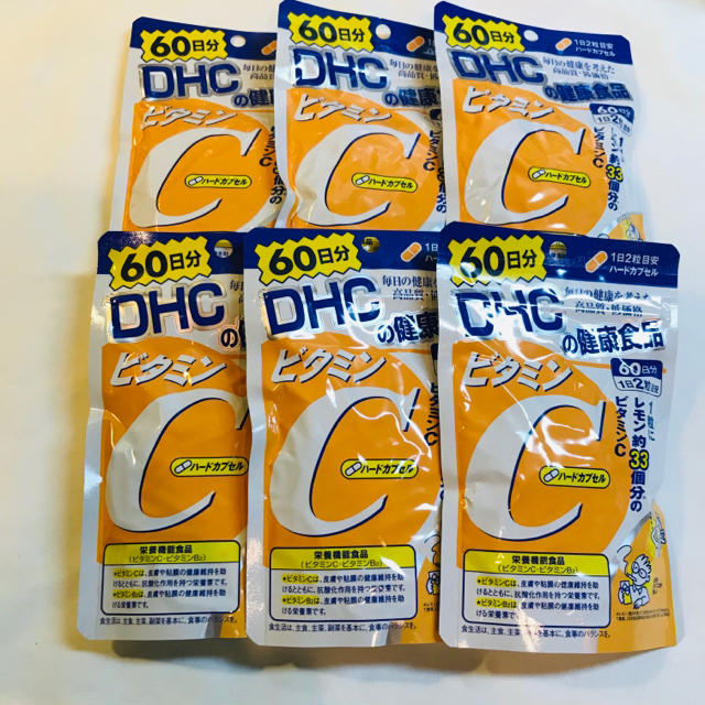 DHC(ディーエイチシー)のDHC ビタミンC ハードカプセル 60日 120粒×6個 食品/飲料/酒の健康食品(ビタミン)の商品写真