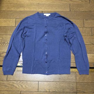 ジョンスメドレー(JOHN SMEDLEY)のジョンスメドレー　パープル　カーディガン(カーディガン)