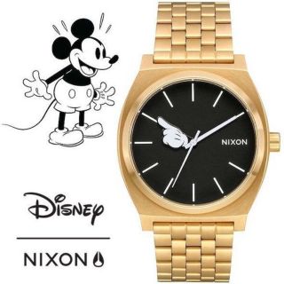 ニクソン(NIXON)のNIXON ミッキーマウス  ゴールド  ディズニーコラボ    腕時計(腕時計(アナログ))