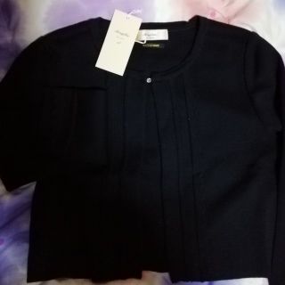 マーリエパーエフデ(Maglie par ef-de)のマーリエパーエフデ　
ボレロカーディガン
(ブラック)(カーディガン)