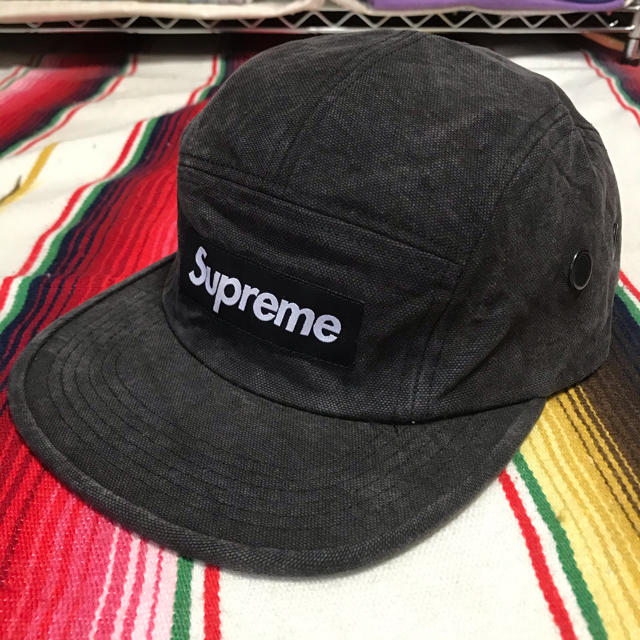 Supreme washed canvas キャップ