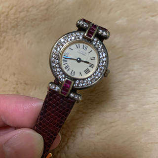 カルティエ(Cartier)のきのこ様専用❣️カルティエ　ダイヤ  ルビー　時計(腕時計)