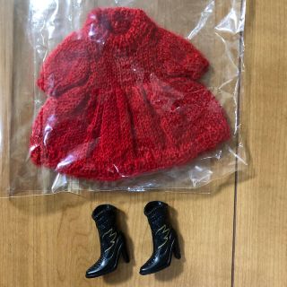 リカちゃん人形服ワンピースと ブーツ(人形)